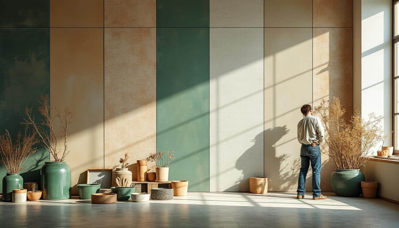 Comment harmoniser les couleurs sur un mur en céramique ?