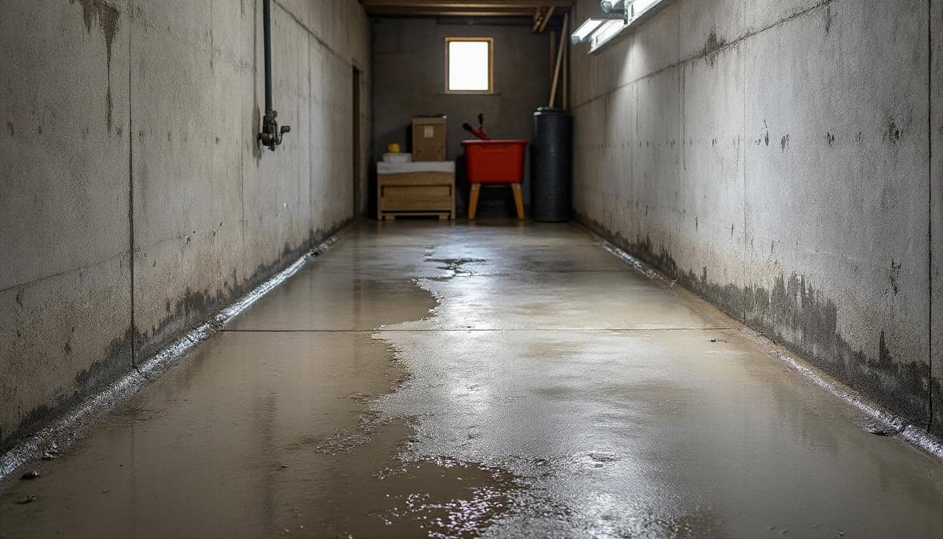 Gérer une infiltration d’eau dans le sous-sol d’une maison