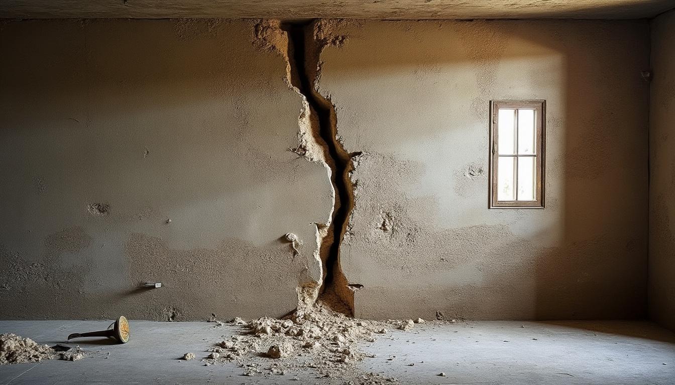Réparer un mur fissuré dans un sous-sol ancien
