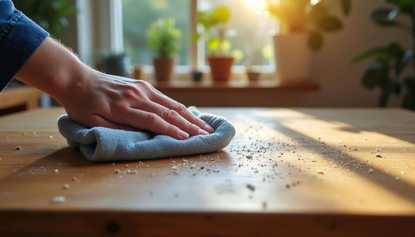 Quelle est la méthode efficace pour un dépoussiérage rapide des surfaces ?