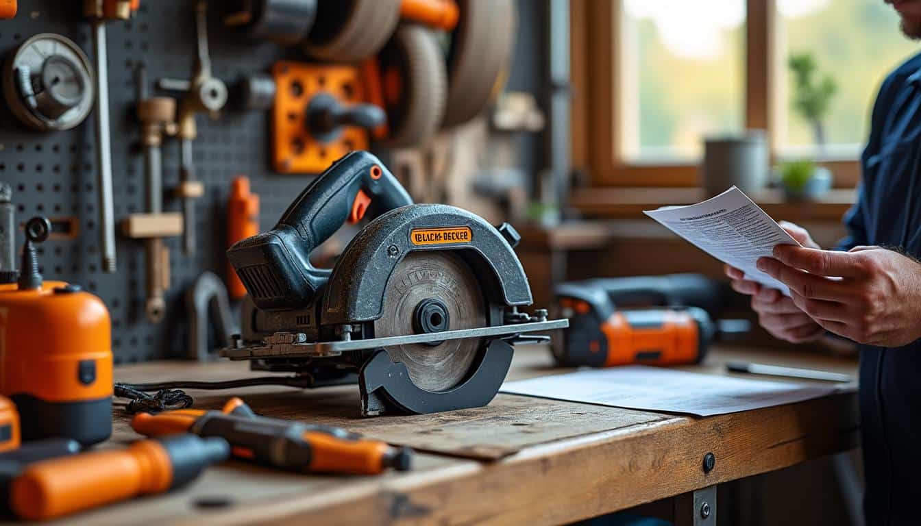 Illustration: Tout savoir sur les caractéristiques techniques de la scie circulaire Black Decker