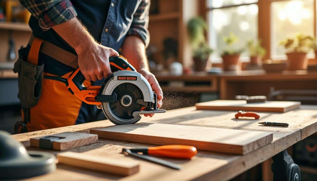 Illustration: Comment utiliser efficacement la scie circulaire Black Decker : guide pratique