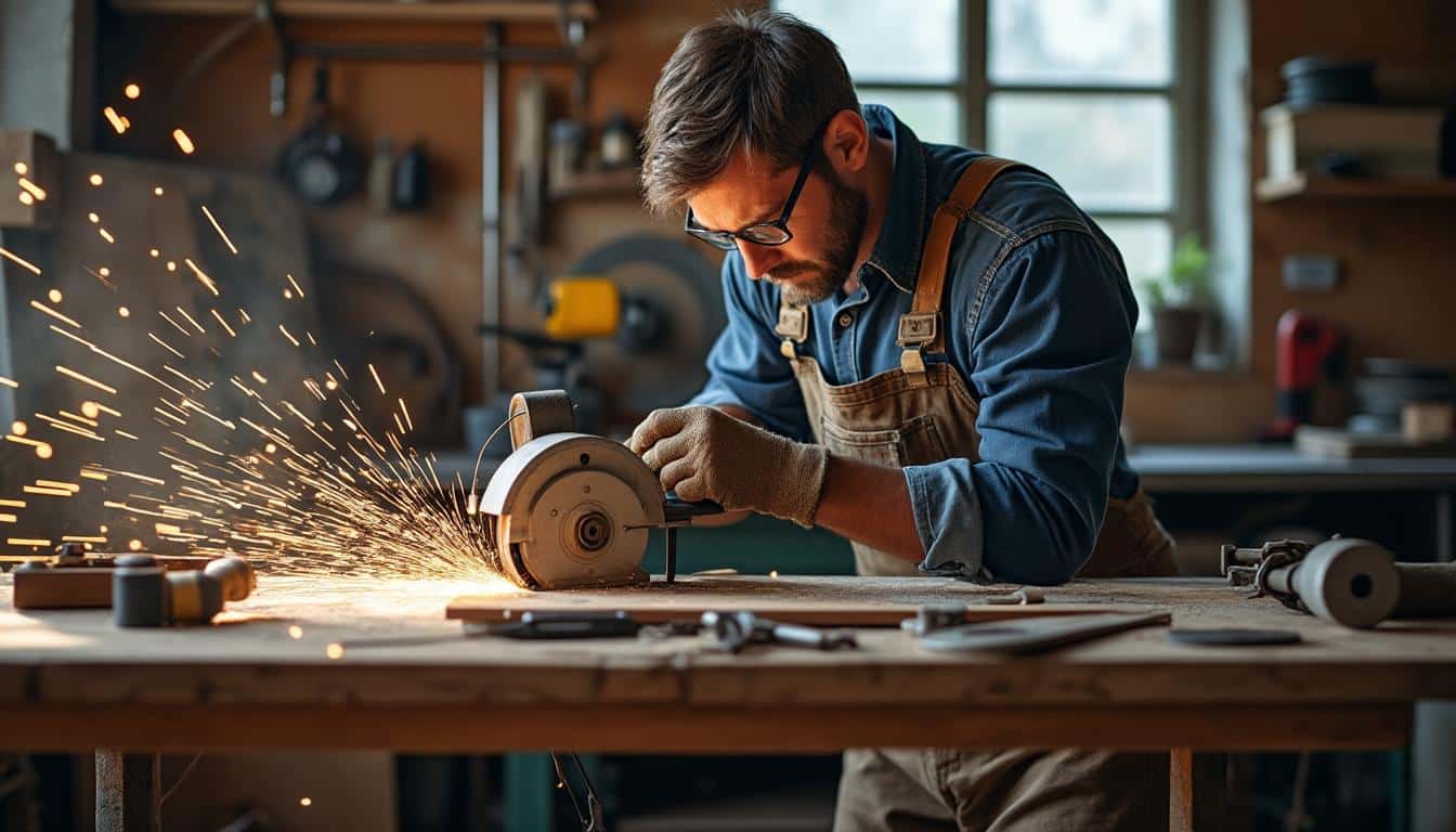 Illustration: Utiliser efficacement une affûteuse pour lame de scie circulaire