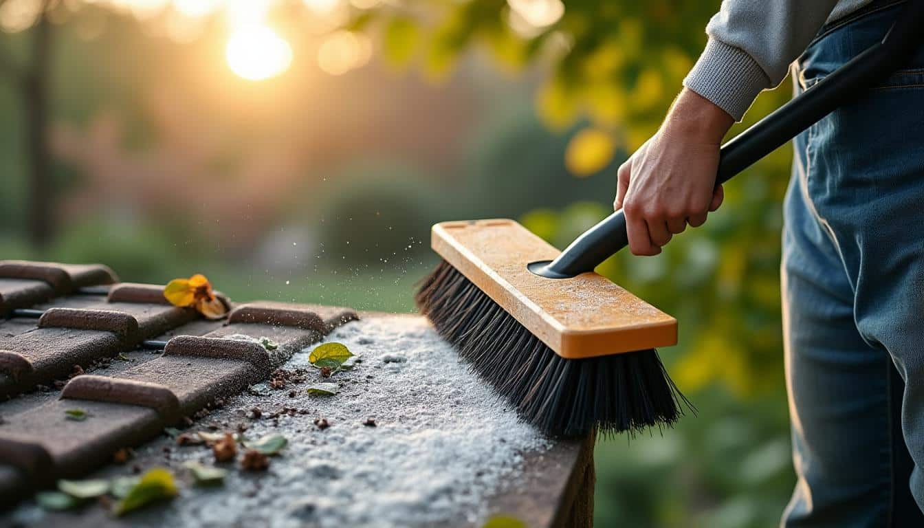 Illustration: Comprendre l’utilité de la brosse pour le nettoyage de la toiture