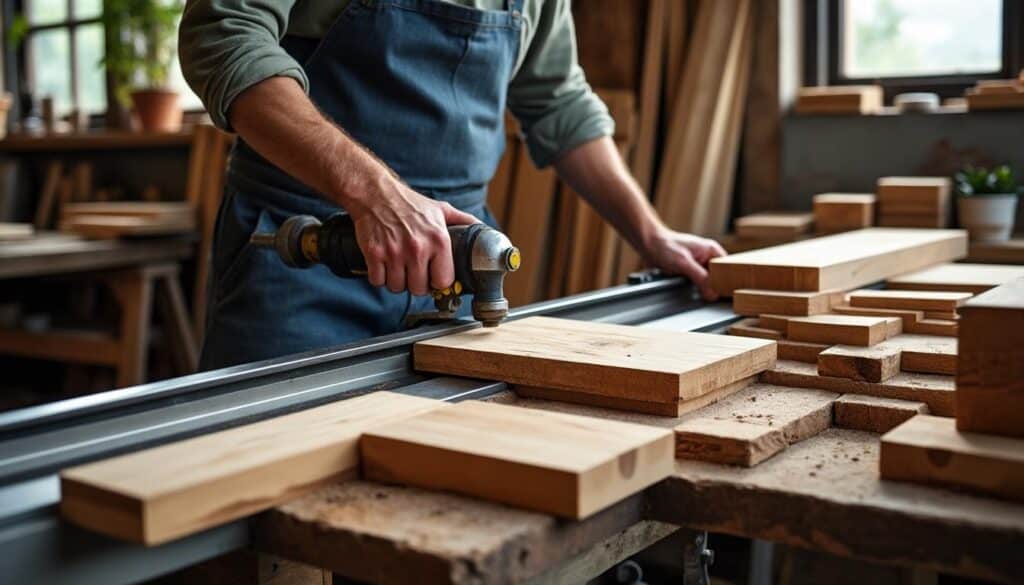 Rail de guidage pour scie sauteuse : précision et coupe parfaite
