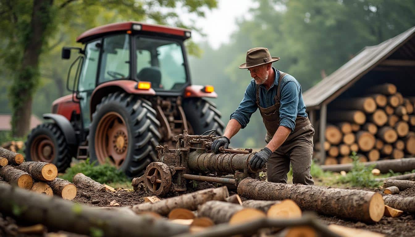 Scie à bûche avec prise de force : guide complet et conseils pratiques
