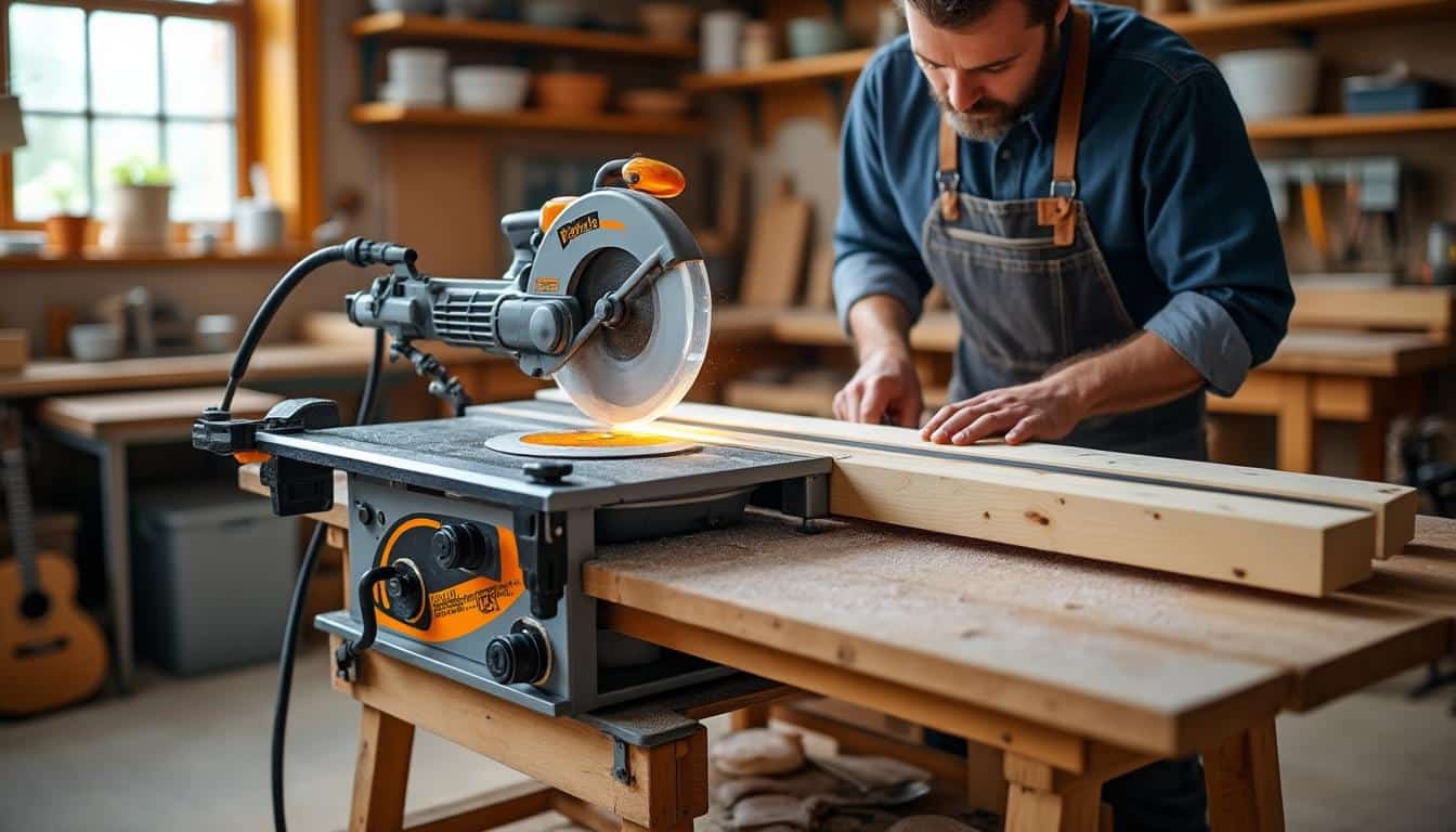 Illustration: Comprendre le fonctionnement et les spécificités de la scie plongeante avec rail Parkside