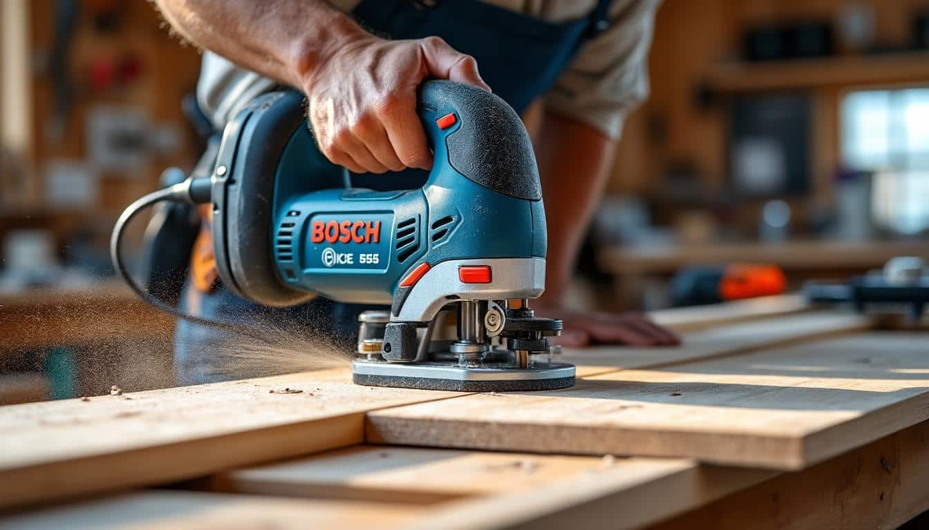 Illustration: Comment fonctionne la scie plongeante Bosch GKT 55 GCE et comment bien l’utiliser ?