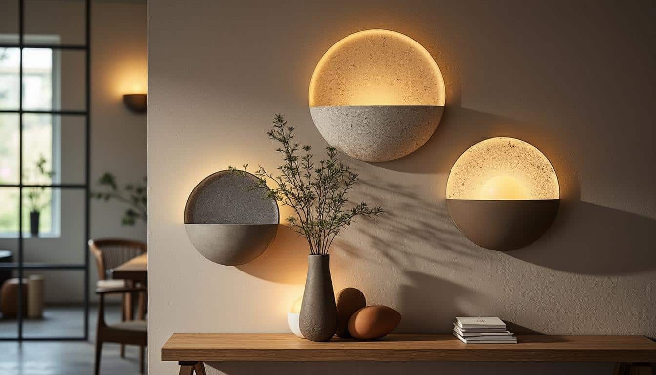 Illustration: Les matériaux et finitions pour une applique en demi-lune durable et esthétique