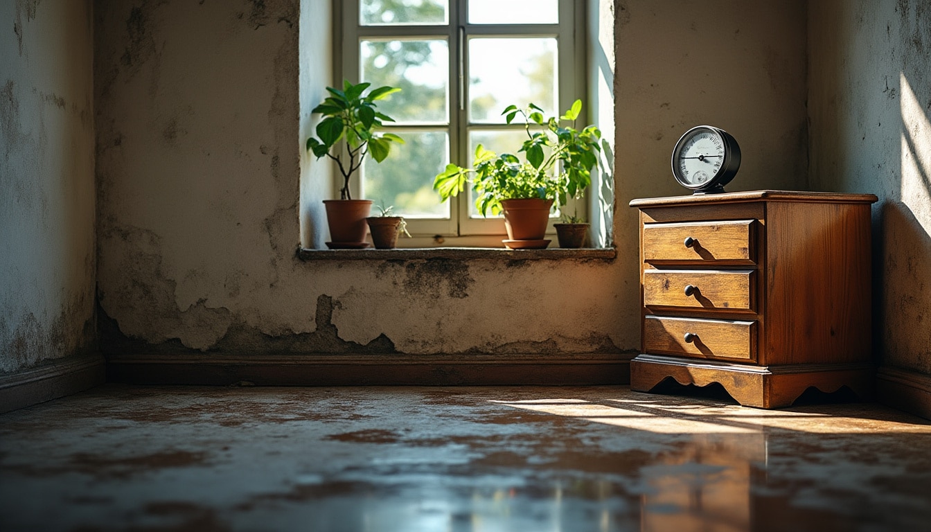 Illustration: Pourquoi le taux d’humidité est crucial dans une maison ancienne ?